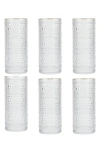 Fortessa Jupiter Ice Beverage Glasses, Set Of 6 In Clear