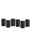 Fortessa Jupiter Set Of 6 Iced Beverage Glasses In Black