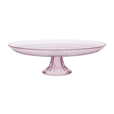 Fortessa Jupiter Vintage Glassware Cake Stand In Purple