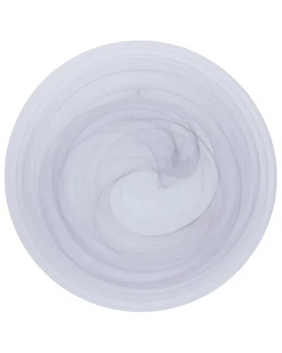 Fortessa Set Of 4 La Jolla Amethyst Glass Bread & Butter Plate In Gray