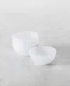 Fortessa La Jolla Glass Cereal Bowls, Set Of 4 In White