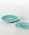 Fortessa La Jolla Glass Dinner Plates, Set Of 4 In Sage