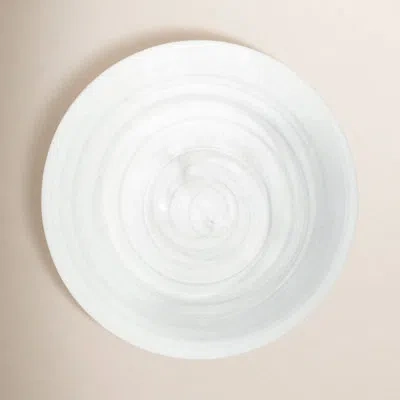 Fortessa La Jolla Glass Dinnerware 10.5" Dinner Plate In White