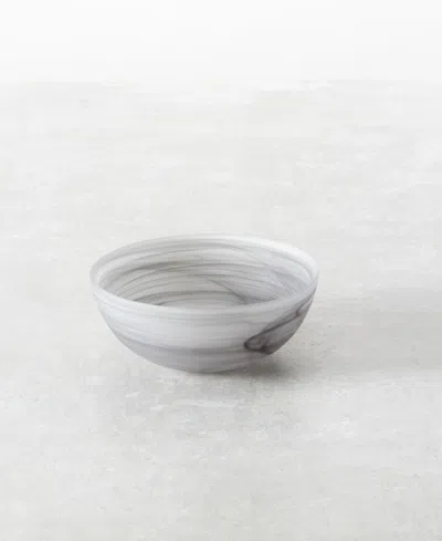 Fortessa La Jolla Glass Large Salad Bowls, Set Of 4 In Grey