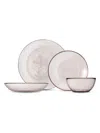 Fortessa Los Cabos 16-piece Place Setting Set In Pink