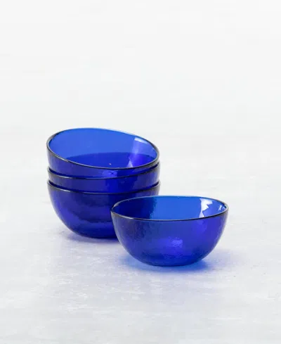 Fortessa Los Cabos Cereal Bowls, Set Of 4 In Blue