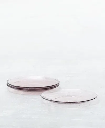 Fortessa Los Cabos Salad Plates, Set Of 4 In Pink