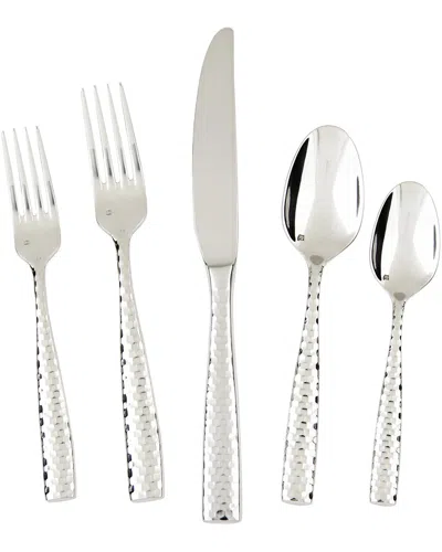 FORTESSA FORTESSA LUCCA FACETED 20PC FLATWARE SET