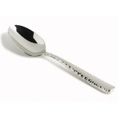 Fortessa Lucca Faceted Oval 18/10 Stainless Steel Soup Spoon