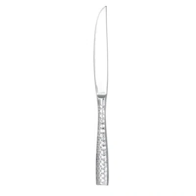 Fortessa Lucca Faceted Steak Solid Handle 18/10 Stainless Steel Dinner Knife