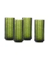 Fortessa Mahalo Collins Glass, Set Of 4 In Green