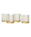 Fortessa Mahalo Double Old-fashioned Glasses, Set Of 4 In Transparent