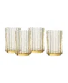 Fortessa Mahalo Iced Beverage Glasses, Set Of 4 In Transparent