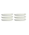 Fortessa Melamine Camp Coupe Platter, Set Of 6 In White