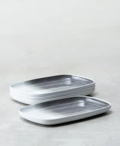 Fortessa Melamine La Cote 14" Rectangle Platter In Silver