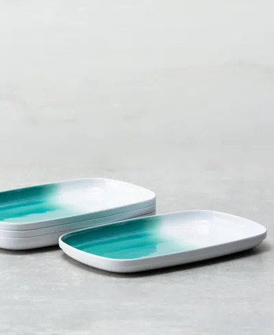 Fortessa Melamine La Cote 14" Rectangle Platter In Blue