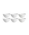 Fortessa Melamine Sandia Cereal Bowl, Set Of 6 In Bianco