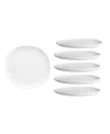 Fortessa Melamine Sandia Dinner Plates, Set Of 6 In Bianco