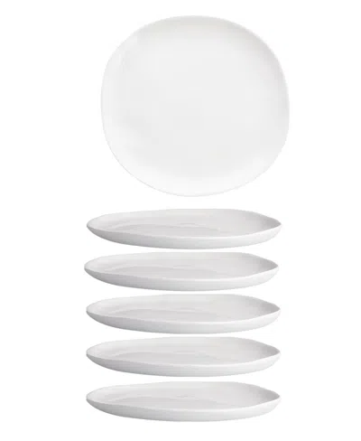 Fortessa Melamine Sandia Salad Plates, Set Of 6 In Bianco