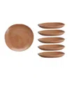 Fortessa Melamine Sandia Salad Plates, Set Of 6 In Adobe