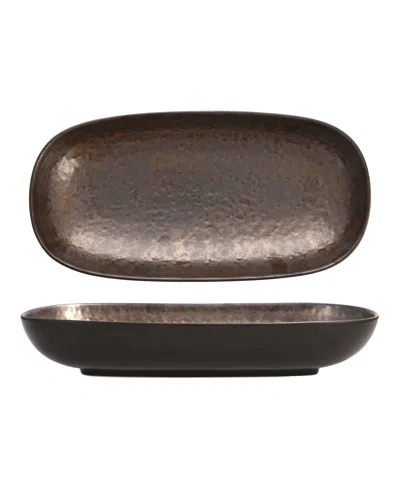 Fortessa Nivo Deep Coupe Serving Platter In Brown