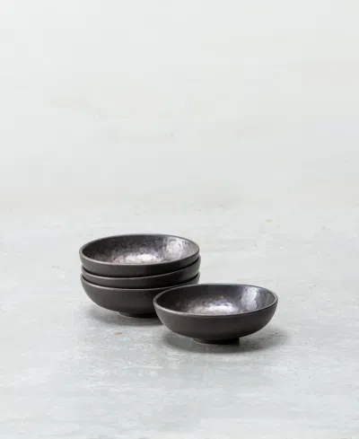Fortessa Nivo Soup Bowls, Set Of 6 In Silver