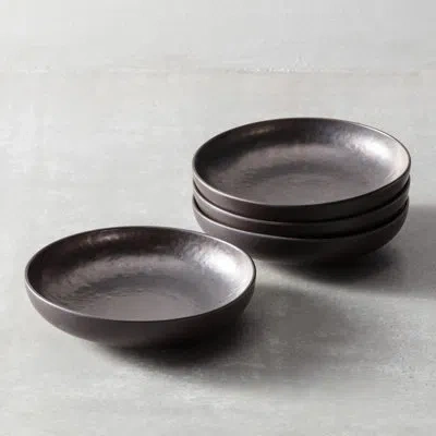Fortessa Nivo Stoneware, 10.25" Dinner Bowl (set Of 4), Mettalic In Metallic