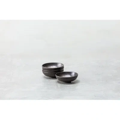 Fortessa Nivo Stoneware, 6" Soup Bowl (set Of 4), Mettalic In Metallic