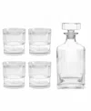Fortessa Noho Clear Decanter 25.4 Oz, Dof (double Old Fashioned) 9.85 oz Set In Clear