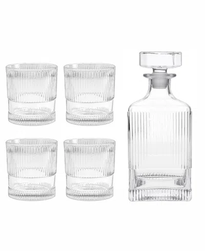 Fortessa Noho Clear Decanter 25.4 Oz, Dof (double Old Fashioned) 9.85 oz Set