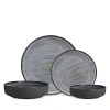 Fortessa Northern Lights Borealis Silt 16 Pc Dinnerware Set In Indigo