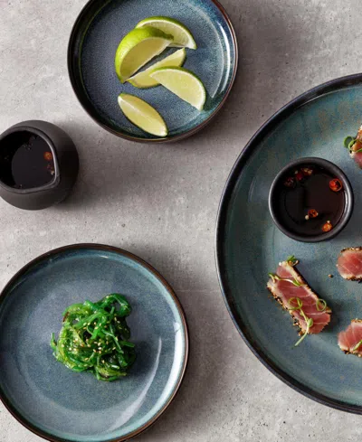 Fortessa Northern Lights Dinner Plates, Set Of 4 In Blue