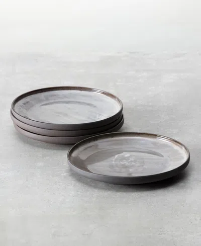 Fortessa Northern Lights Dinner Plates, Set Of 4 In Gray