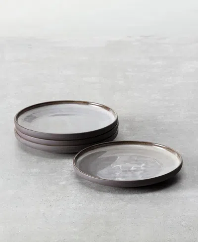 Fortessa Northern Lights Salad Plates, Set Of 4 In Black