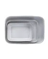 Fortessa Nosse Svelte 3 Piece Baker Set In Stone