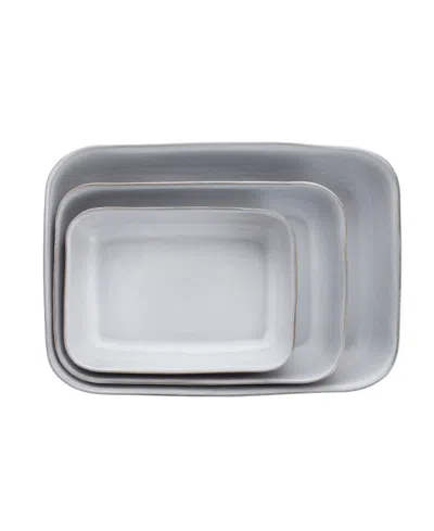 Fortessa Nosse Svelte 3 Piece Baker Set In Stone