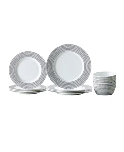 Fortessa Ornament 12-piece Dinnerware Set, Service For 4 In Black