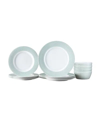 Fortessa Ornament 12-piece Dinnerware Set, Service For 4 In Green