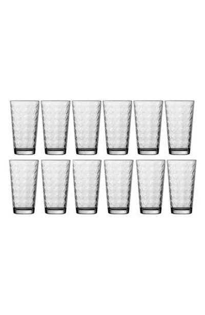 Fortessa Ornamento Gothico Set Of 12 Mixing Glasses In White