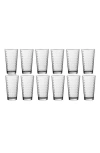 Fortessa Ornamento Olivio Set Of 12 Mixing Glasses In Clear