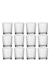Shop Fortessa Ornamento Olivio Set Of 12 Tumbler Glasses In Clear