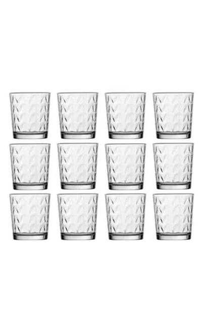 Fortessa Ornamento Olivio Set Of 12 Tumbler Glasses In Transparent