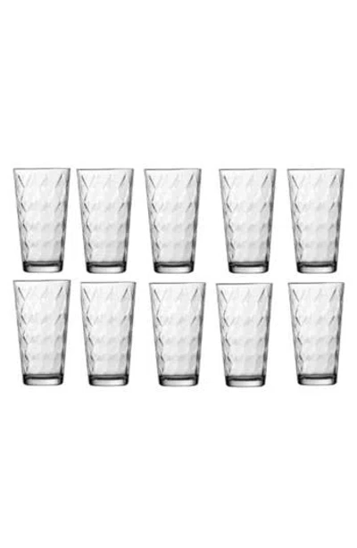 Fortessa Ornamento Rombo Set Of 12 Mixing Glasses In White