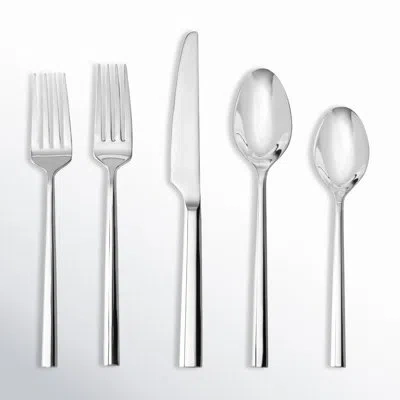 Fortessa Orson 18/10 Stainless Steel 20 Piece Flatware Set (service For 4), Silver