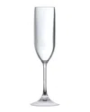 Fortessa Outside Set Of 6 Flute Champagne Flutes In Transparent
