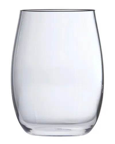 Fortessa Outside Set Of 6 Stemless White Wine Glasses In Transparent