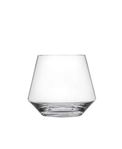 Fortessa Pure Stemless Wine Tumbler Burgundy 17.1oz In Clear