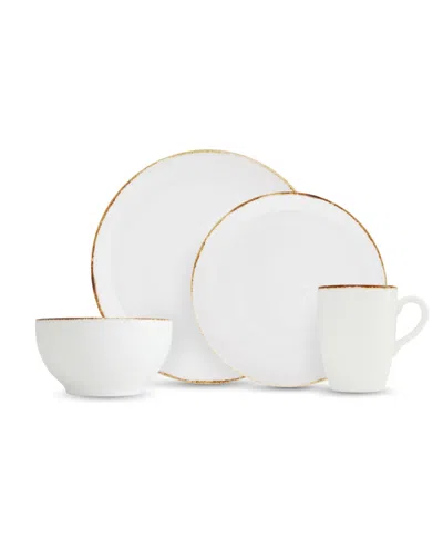 Fortessa Salt 16 Pc. Dinnerware Set, Service For 4 In White