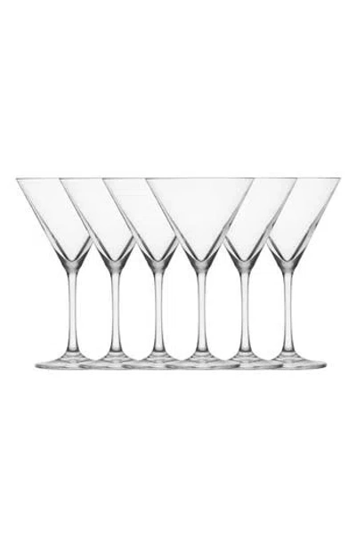 Fortessa Schott Zwiesel Bar Special Set Of 6 Martini Glasses In Transparent