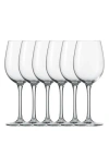 Fortessa Schott Zwiesel Classico Set Of 6 Burgundy Wine Glasses In Clear